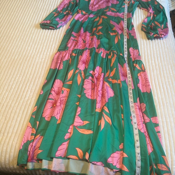 Boston Drawn Floral Tiered Maxi Dress Women’s Size 16 - Picture 13 of 16